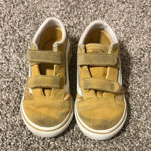 Vans Kids Yellow Suede Sneakers